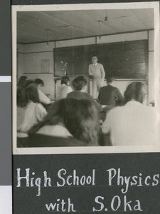 S. Oka Teaching Physics, Ibaraki, Japan, ca.1948-1952