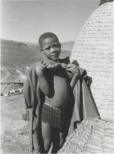 A young girl in Mohlanapeng (an out-station)