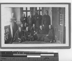 Missioners after a retreat at Hong Kong, China, 1922