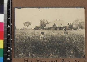 Missionary's wife and son, Kambole Mission, Zambia, ca. 1925