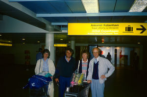 General Secretary Jørgen Nørgaard Pedersen and wife Grethe with Norwegian friends Brit and Svei