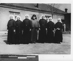 The first community of Native Sisters at Fushun, China, 1940