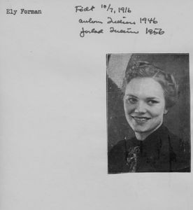 Nurse Ely Forman, born 1916. Married to BM Otto Forman. Sent by Danish Santal Mission to Assam