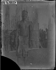 African man wearing a crown