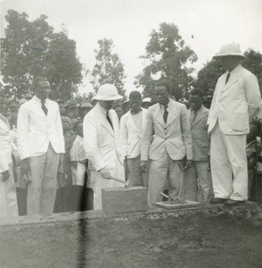 Construction of the church of Nkongsamba, in Cameroon