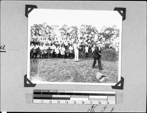 Schoolchildren at play, Rungwe, Tanzania, 1937