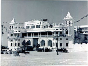 Sultanens palads i Mukalla i Hadramaut, 1960/61