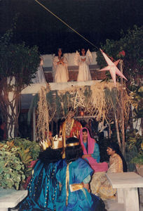 Tamil Nadu, South India. Nativity play at the Women Students Christian Hostel (WSCH) in Chennai