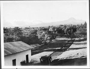 The Kilimanjaro seen from the teachers' seminar, Marangu, Tanzania, ca.1927-1938