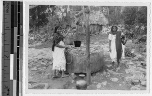 Mayan women at the well, Quintana Roo, Mexico, 1946