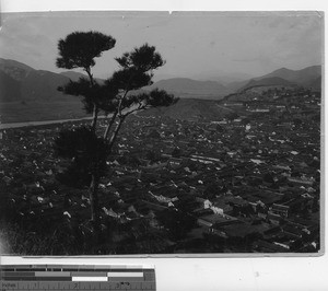 An aerial view of Chekiang, China, 1918