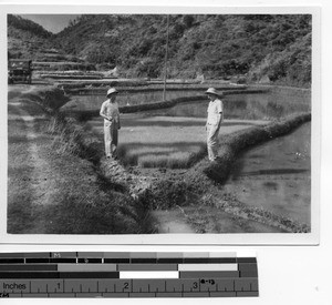 Bishop Donaghy and Fr. Tao in Wuzhou, China, 1947