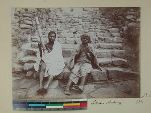 Valiha musician and his wife, Sakalava, Midongy, Madagascar, 1901