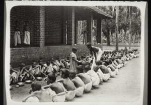 Midday meal at the orphanage in Paraperi, 1912