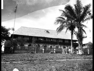 Abetifi mission station with flag