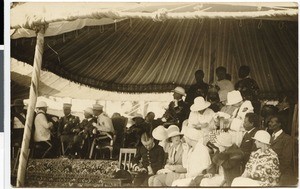 Celebration with European guests, Addis Abeba, Ethiopia, ca.1928-1930