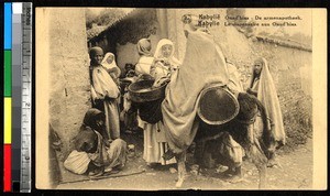 Women gathered at the doorway of a clinic, Kabylie, Algeria, ca.1920-1940