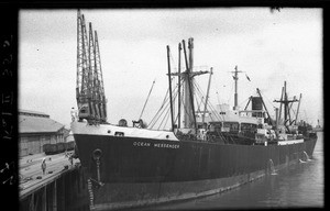 Ship in Beira Harbour, Mozambique, ca. 1940-1950