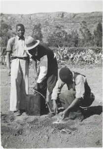 Gardening at Cana Mission station