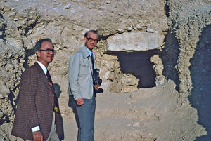 Bishop Thorkild Græsholt, DMS and Missionary / hospital CMO Al Pennings, RCA, in Bahrain 1979