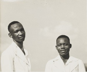 Two male nursing staff, Ama Achara, Nigeria, ca. 1938