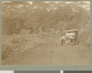 First car, Chogoria, Kenya, ca.1923