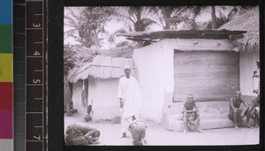 Courtyard of snake temple, Benin, ca. 1925-26