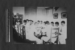 Bible class at Fujian Technical School, Fuzhou, Fujian, China, ca.1911