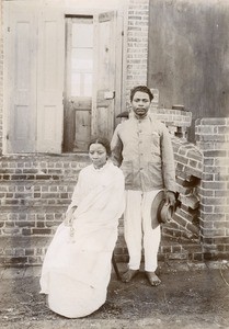 Rainimaro with his wife, in Madagascar