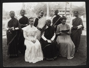 Eingeborene Bibelfrauen in Calicut