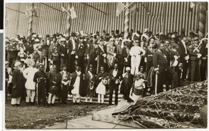 Stand at the coronation ceremony, Addis Abeba, Ethiopia, 1930