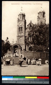 Leaving the cathedral, Madagascar, ca.1920-1940