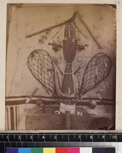 Still life of various items, Papua New Guinea, ca. 1890