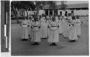 Telugu girls at St. Ann's Convent, Madras, India, October 28, 1912