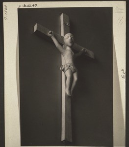 A crucifix carved by an African from the Gold Coast (gift to Rev. Büchner 1941)