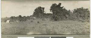 Out-school under construction, Eastern province, Kenya, ca.1924