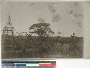 Bethel Mission Station church being built, Morondava, Madagascar, ca.1882-1885