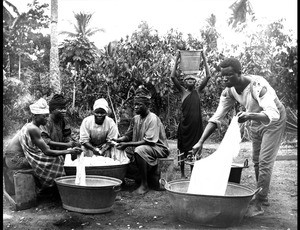 Laundry work in Cameroon