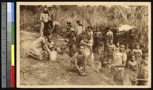 Washing at the stream, Congo, ca.1920-1940