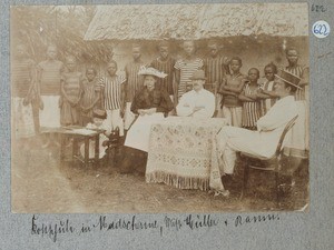 Boarding school in Machame, Missionaries Müller and Raum, Machame, Tanzania, ca.1895-1905