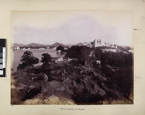 Bund of Lake, Udaipur, India, ca.1890