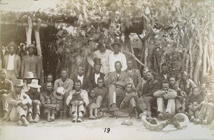 Chief Khama, in the 'Lekhotla', in Mangwato, Northern Rhodesia