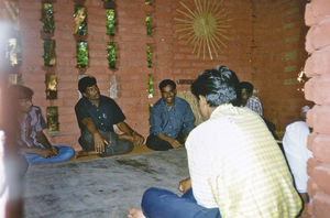 Meditation at the Dialogue Centre Quo Vadis, Tiruvannamalai, South India, 27nd January 2005