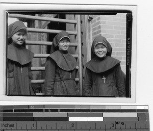 Chinese sisters at Jiangmen, China, 1948