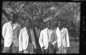 Candido, Mahavelane, Noel, Francisco and Petro, Ricatla, Mozambique, ca. 1933-1939