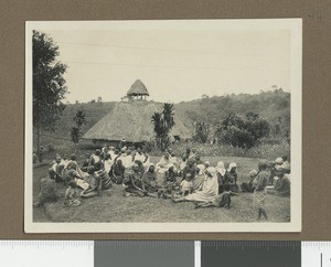 Congregation outside the church, Chogoria, Kenya, 1928