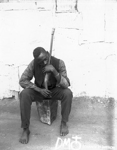 African man smoking cannabis, Pretoria, South Africa, ca. 1896-1911