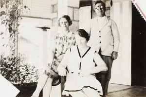 E Godfrey, Mr Bamfield and Mrs A A Richardson, Nigeria, ca. 1921