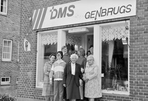 DMS Genbrugs. Butikken i Tårs blev åbnet i september 1988