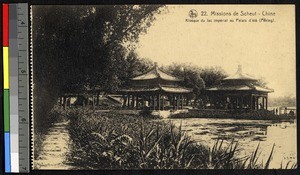 Lakeside pavilions, Summer Palace, Beijing, China, ca.1920-1940